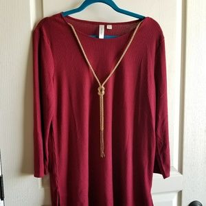 Red tunic
